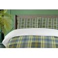 thumbnail image 4 of Ambesonne Geometric Duvet Cover Sets, English Folk Texture, 2-Queen, Slate Blue Blue Grey, 4 of 7