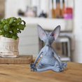 thumbnail image 2 of Meditation Statue Cat Resin Figure Sphynx Sculpture for Indoor Outdoor, 2 of 5