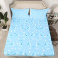 thumbnail image 2 of Erosebridal Bow Stars Bed Sheets Set Queen Size,Bowknot Bow Tie Bedding Sets Queen Size,Cartoon Cute Bed Sheets Queen,Lightweight Princess bedroom Decoration,4 Pieces, 2 of 7