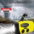 thumbnail image 3 of Emergency Hand Crank Radiot, AM/FM/ Portable Weather Radio Power Bank Phone Charger, Radio for Indoor Outdoor Camping，yellow, 3 of 5