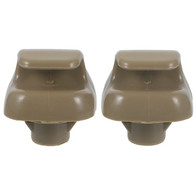 MOVTOTOP 2pcs Sun Visor Hook Retainer Clip for Car Use Made of Durable PP Material Beige Color