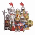 thumbnail image 1 of Toynexis 8 PCS Figuras de Acción de Caballeros Medievales Blindados en Miniatura, Juguetes de Bloques de Construcción de la Armadura del Corazón de León para Juego de Regalo Infantil, 1 of 9