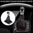 thumbnail image 2 of 6 Speed Manual Shift Knob with Boot Cover - Stick Shifter Knob - for VW Golf 7 GTI 13-17 Faux Leather, 2 of 6
