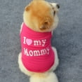thumbnail image 4 of Fairnull Lovely I Love My Daddy Mommy Small Dog Puppy Pet Cotton Clothes Sleeveless Vest, 4 of 9
