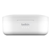 Belkin SoundForm True Wireless Earbuds, Bluetooth Headphones with Microphone, Touch Controls, IPX5 Sweat & Splash Resistant with Charging Case - White