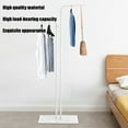 thumbnail image 3 of Miumaeov Metal Coat Rack Hat Stand L-shaped Clothes Hanger Clothing Display Rack Umbrella Holder Max 20kg/44.09lbs, 3 of 26