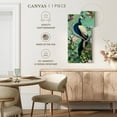thumbnail image 5 of Elephant Stock Pretty Peacock I Wall Art - Vertical Canvas Wall Art - Living Room Wall Decor - Animal Canvas - Blue And Green Decor By Julia Purinton - 27" x 54", 5 of 8