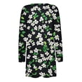 thumbnail image 5 of successthop Womens Printed Color Long Sleeve Cardigan Temperament Loose Comfortable Cardigan plus Size Plush Coat Long Cardigans with Pockets Everyday Wear Vacation Outfits Going Out Cardigan Blue L, 5 of 5