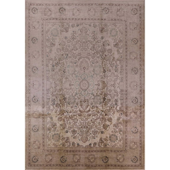 Ahgly Company Indoor Rectangle Mid-Century Modern Dark Almond Brown Oriental Area Rugs, 5' x 8'