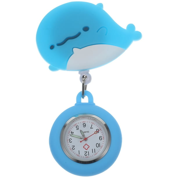 EeaseMX Enfermera reloj retráctil de horno portátil clip de reloj en cuello colgante suministro de enfermeras