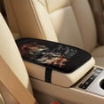 thumbnail image 4 of Xixirimido Car Seat Covers Front Seats Only with Belt Covers Armrest Box Cover 5Pcs Set for SUV Sedan Van Truck PU Leather Seat Protector Automotive Accessories, Wolf Forest American Flag, 4 of 8