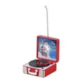 thumbnail image 1 of Mr. Christmas 3.8" Retro Vinyl Record Player Ornament, Red, 1 of 5