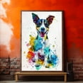 thumbnail image 4 of Smooth Fox Terrier Canvas Wall Art, Modern Cute Colorful Smooth Fox Terrier Canvas Dog Art Pictures Wall Decor for Kids Bedroom Decoration Unframed 8x12 inches, 4 of 5