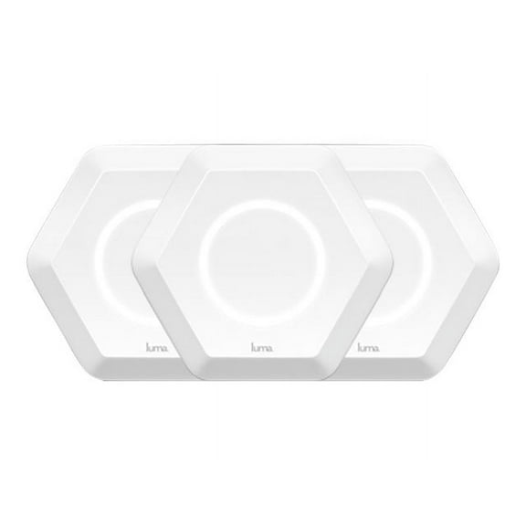 Luma - Wi-Fi system - (3 routers) - up to 3,500 sq.ft - mesh 1GbE - Wi-Fi 5 - Dual Band