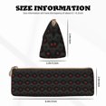 thumbnail image 4 of Naloa Red Poker Print Leather Pencil Case - Portable Big Capacity Pencil Pouch Organizer Bag Stationery Bag for Work & Office Pencil Pen Case, 4 of 5
