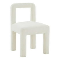 Maklaine Modern Contemporary Hazel Cream Boucle Dining Chair
