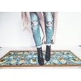 thumbnail image 2 of Kitchen Rug Non-Skid , Runner Kitchen Mat Non-Slip , Rug for Kitchen Floor with Rubber Backing , Entryway Hallway Floor Mat , Low Profile Door Mat (20" x 59") Green, 2 of 6