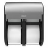 Compact Quad Vertical 4-Roll Coreless Dispenser, 12.06 X 8 X 14.44, Stainless | Bundle of 5 Cartons
