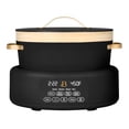 thumbnail video image 2 of Beautiful 10-in-1, 8 Qt Multi-Cooker with Bamboo Steamer Insert, 7 Preset Functions, and EverGood Ceramic Nonstick Coating, Black Sesame by Drew Barrymore, 2 of 17