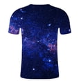 thumbnail image 4 of TAIAOJING Men's Fashion T-Shirts Street 3D Digital Printing Crewneck Short Sleeve Top Casual Slim Shirt, 4 of 5