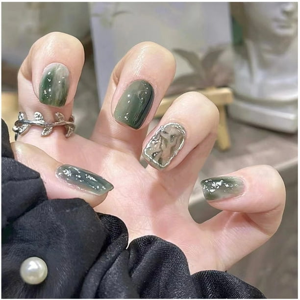 24Pcs Full Cover Fake Nails Easy to Remove Artificial Nails for Manicure Novice Beginner Glue Models 24Pcs Full Cover Fake Nails Easy to Remove Artificial Nails for Manicure Novice Beginner Glue Models