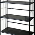 thumbnail image 2 of 49" Tall 4-Tier Metal Standing Book Shelf Black Finish, 2 of 5