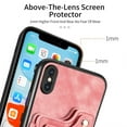 thumbnail image 3 of Nalacover For iPhone X / XS Case Ring Holder Kickstand with Credit Card Holder, Back Flip Premium Leather Magnetic Clasp Removable Wirst Hand Strap Cover For iPhone X / XS, Pink, 3 of 14