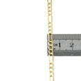 thumbnail image 2 of Genuine 14K Yellow Gold 4.75mm Solid Plain Figaro Link Chain Necklace 18 Inch, 2 of 6