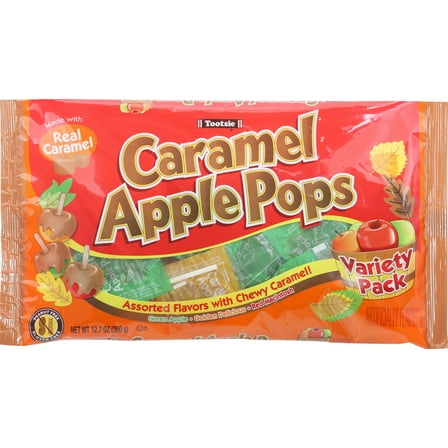 Tootsie Caramel Apple Pops Assorted Apple Orchard 12.7 oz. Limited Edition Fall Favorite
