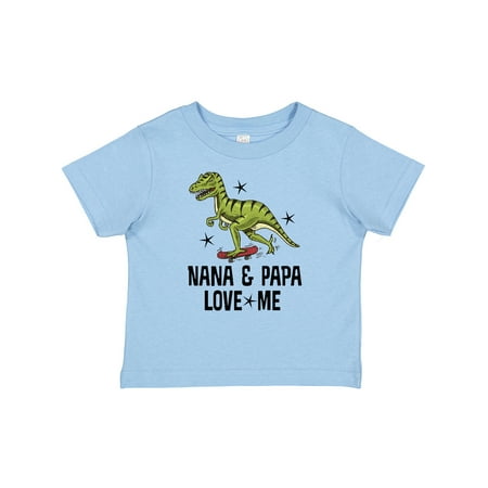 

Inktastic Nana and Papa Love Me Dinosaur Grandson Gift Baby Boy T-Shirt