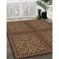 thumbnail image 3 of Ahgly Company Machine Washable Indoor Round Transitional Bronze Brown Area Rugs, 3' Round, 3 of 7
