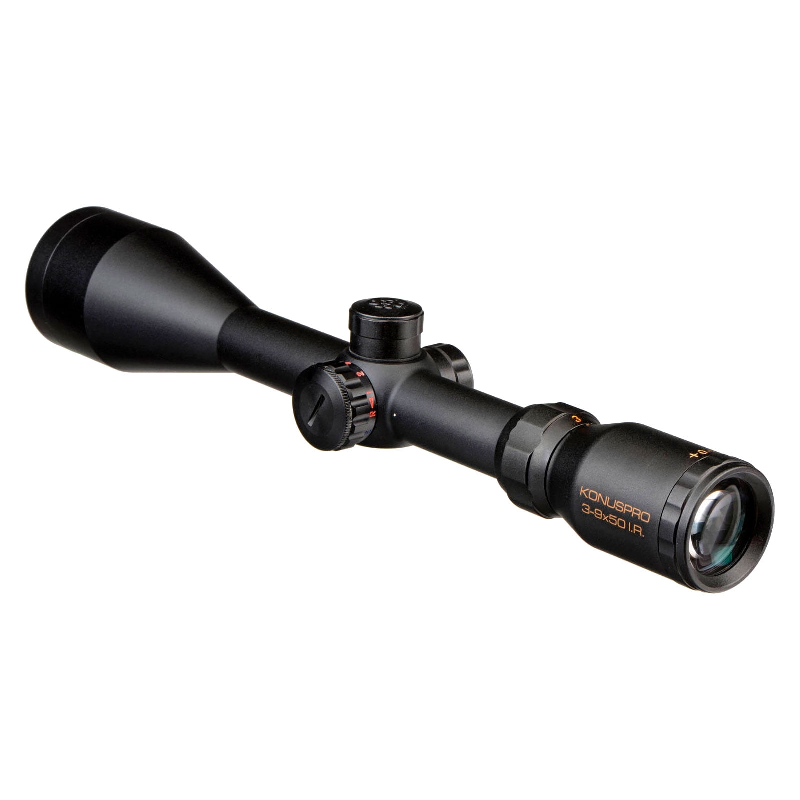 KONUS Konuspro 3-9x50mm IR 1in Dual Illuminated 30/30 Reticle Hunting Riflescope (7294)