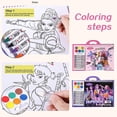 thumbnail image 3 of Coloring Book Kit for Kids - Safe Watercolor & Crayon Coloring Doodle Pad for School & Art Time\u200b, 3 of 5