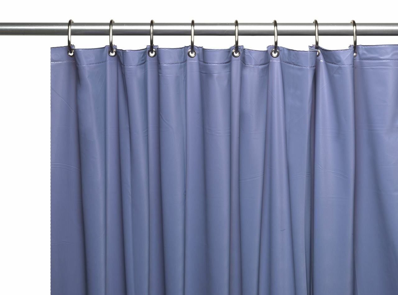 Mildew Resistant\Chlorine Free\Odorless\Magnets Slate PEVA Shower Curtain Liner 