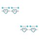 thumbnail image 2 of Qarigey 4 piezas anillos para pezones cuerpos de acero inoxidable adorno para accesorio de joyería mujer decoración de pecho para niña azul Azul 2piezas Qarigey  CBP270787, 2 of 6