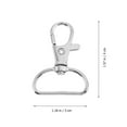 1 Box Bag Key Chain Swivel Hook Slide Buckles D Rings and