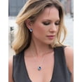 thumbnail image 3 of Collar con colgante de piedra de deseo con cristal de piedra natal, chapado en oro rosa de 18 k/tono plateado, 18" + 2", 3 of 5