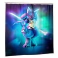 thumbnail image 5 of Shower Curtain Cartoon Art Bath Shower Curtains with 12 Hooks, Waterproof Washable Polyester Bathroom Home Decor Set 72x72 Inch, Plastic, 5 of 8