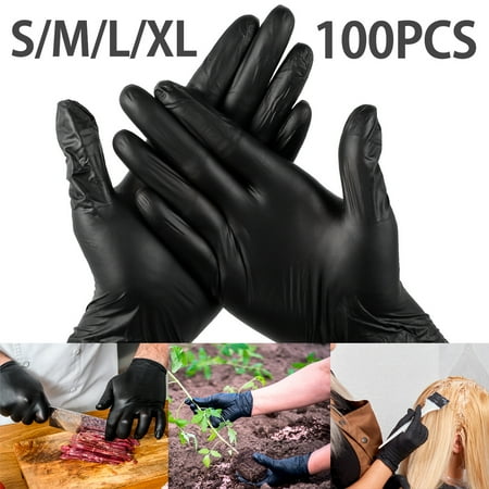 

Yous Auto 100pcs Professional Nitrile Gloves Multi-Purpose Vinyl Gloves Safety Work Gloves Latex Powder Free Gardening Nitrile Gloves for Home Kitchen Outdoor Use 9 Inch