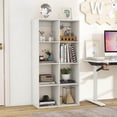 thumbnail image 2 of Costway 8-Cube Open Bookshelf with Anti-tip Kits Home Modern Style Storage Shelf for Study White, 2 of 10