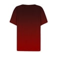 thumbnail image 5 of YHAJDS Short Sleeve Shirts for Women V Neck Raglan Sleeve Print Casual Summer Top, 5 of 5