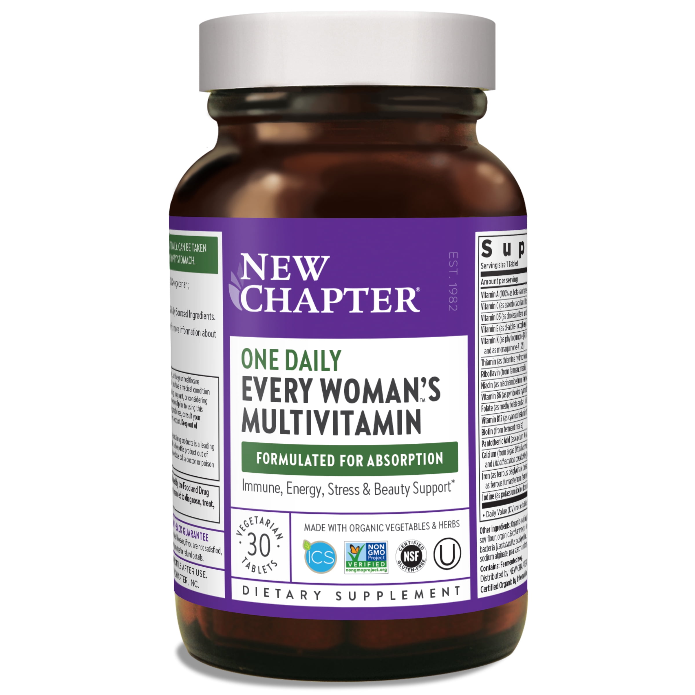 Multivitamin vitamins vitamin gmo non probiotics New chapter women's multivitamin
