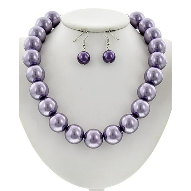 Pearl necklace shop purple