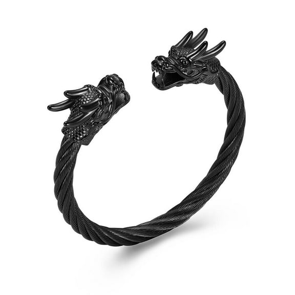 Constantlife Men Dragon's Head Bracelet Bangle Cremation Ashes Jewellery Small Urns Bracelet