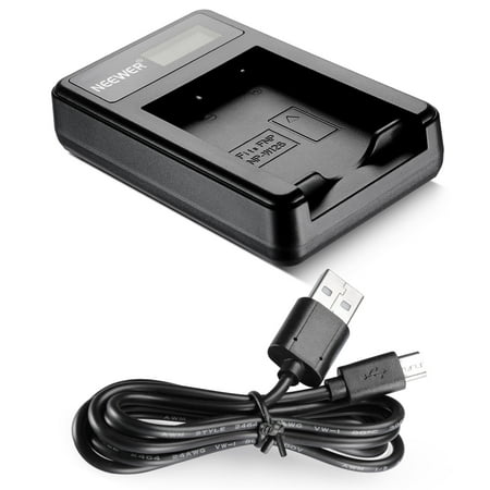 Neewer NW-W126 USB Battery Charger for Fujifilm NP-W126 and Fuji FinePix HS30EXR, HS33EXR, HS50EXR, X-A1, X-E1, X-E2, X-M1, X-Pro1, X-T1,