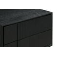 thumbnail image 6 of Carnaby 2 Drawer Nightstand in Black Brushed Oak and Bronze, 6 of 7