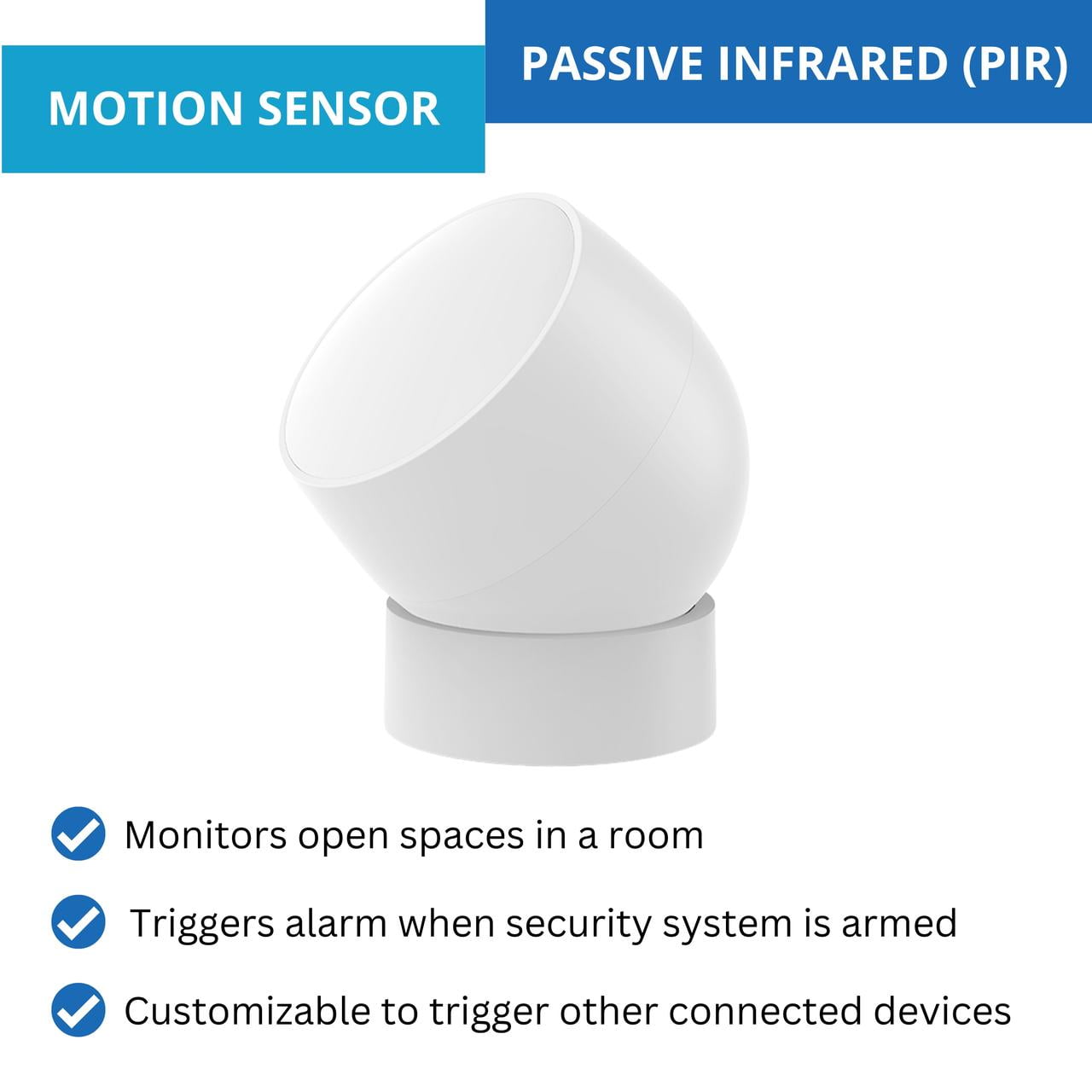 LINKSTYLE Smart Home Security Bundle, 4Pcs Security System Kit Includes Door and Window Sensors, PIR Motion Detection Sensor, Wireless Gateway Hub with App & Voice Controls