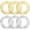 Gold,Silver, variant on 6 Pcs Black Glitter Inflatable Pool Float Tube 30 Inch Swimming Ring Inflatable Tube Pool Float Swim Floaties Funny Water Floats Toys for Adults Beach Party Supplies