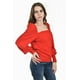 thumbnail image 3 of Sueter de escote cuadrado Roman Fashion /Juvenil, 7495 (Rojo rojo G, 3 of 6