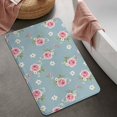 thumbnail image 2 of Pioneer Flower Floral Print Pattern Bathroom Rugs Mat, Non Slip Microfiber Bathroom Rug with Rubber Backing, Soft Mats for Bathroom Floor Tub Shower, 20"x32", 2 of 5